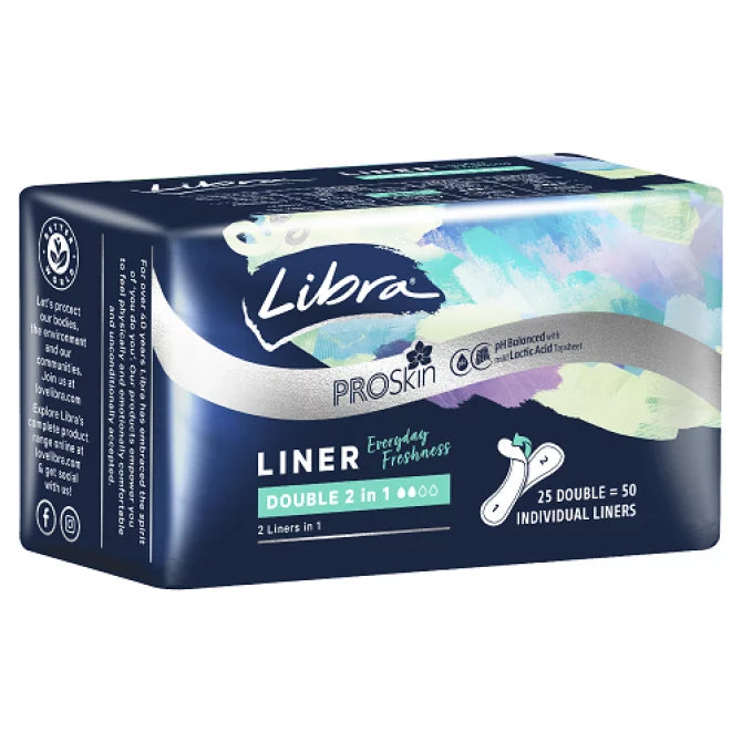 LIBRA LINER FLEXI THIN 2 IN 1 25PK - Cutprice Online