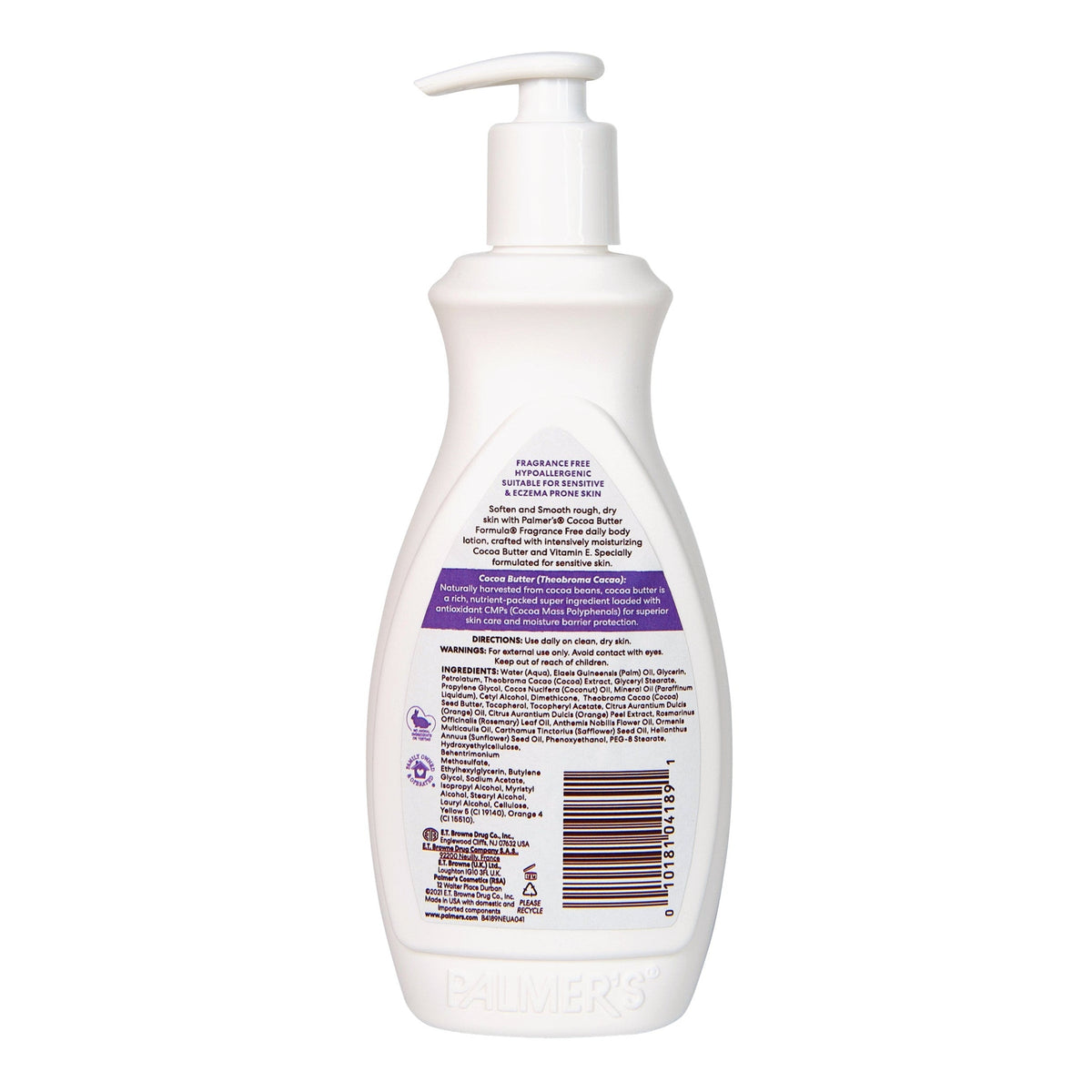 Palmers Cocoa Butter Fragrance Free Lotion 400ml