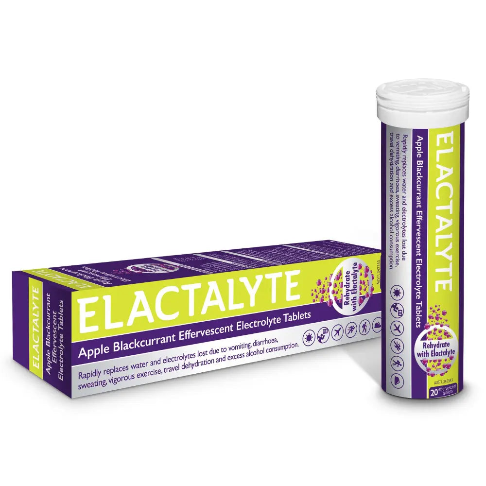 Elactalyte Apple Blackcurrant 20 Effervescent Tablets - Cutprice Online
