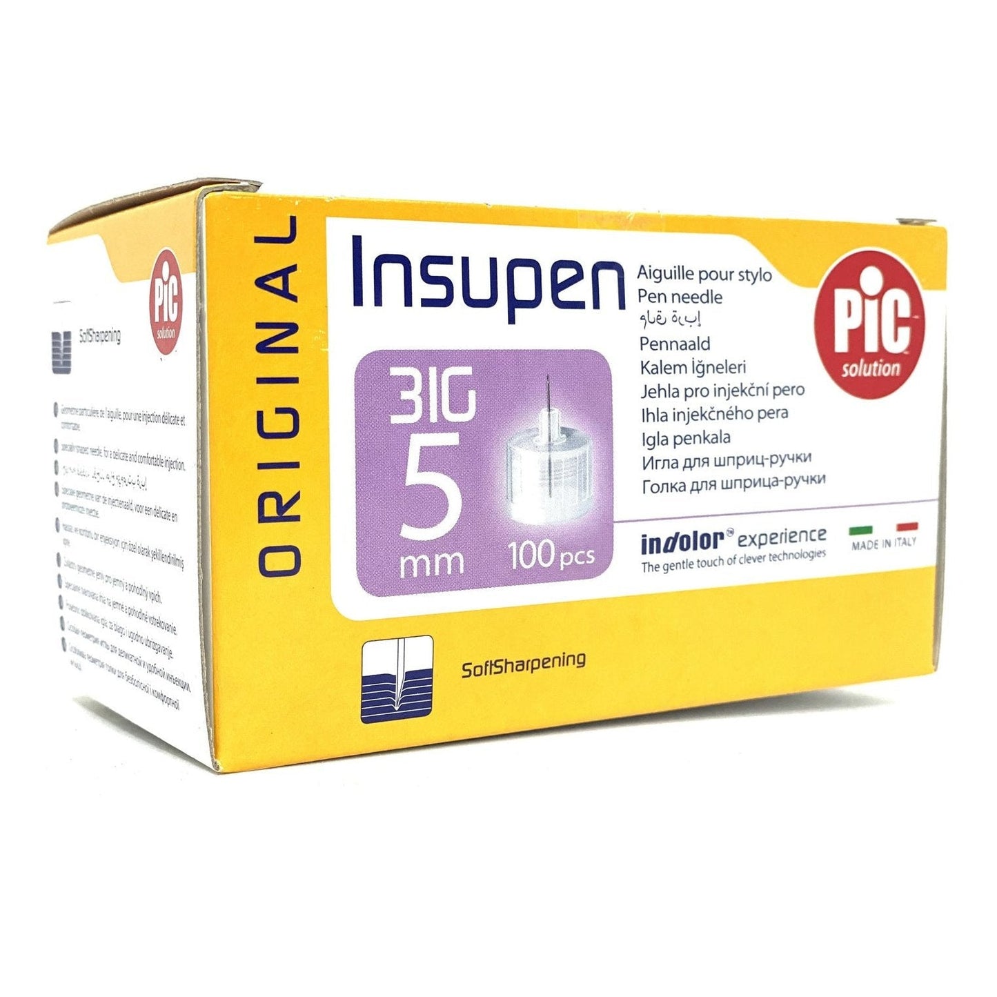 Insupen Pen Insulin Needle 31g 0.25mm 5mm 100 Pack - Cutprice Online