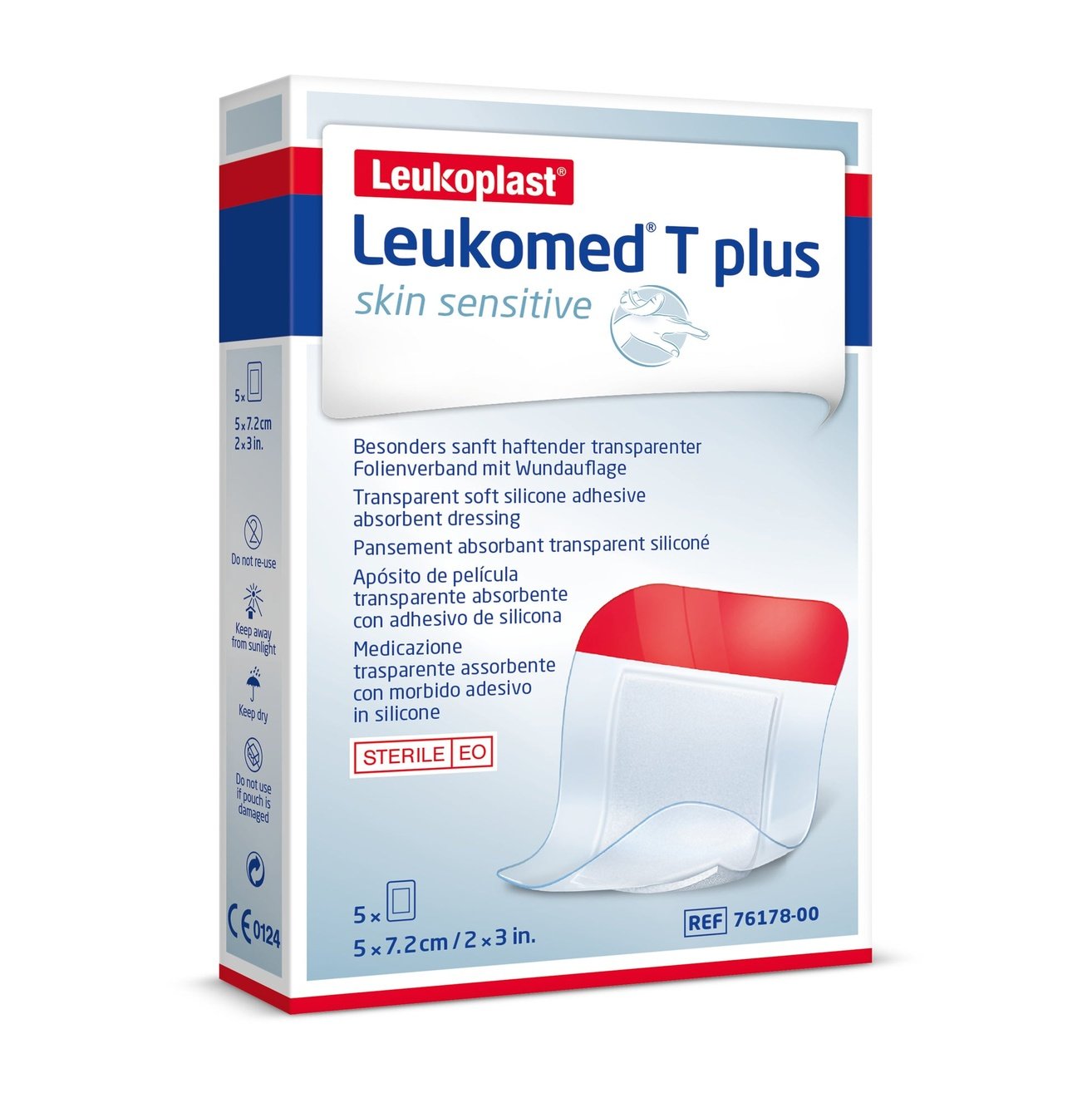 Leukomed T Plus Skin Sensitive Transparent 5cm x 7.2cm 5PK - Cutprice Online