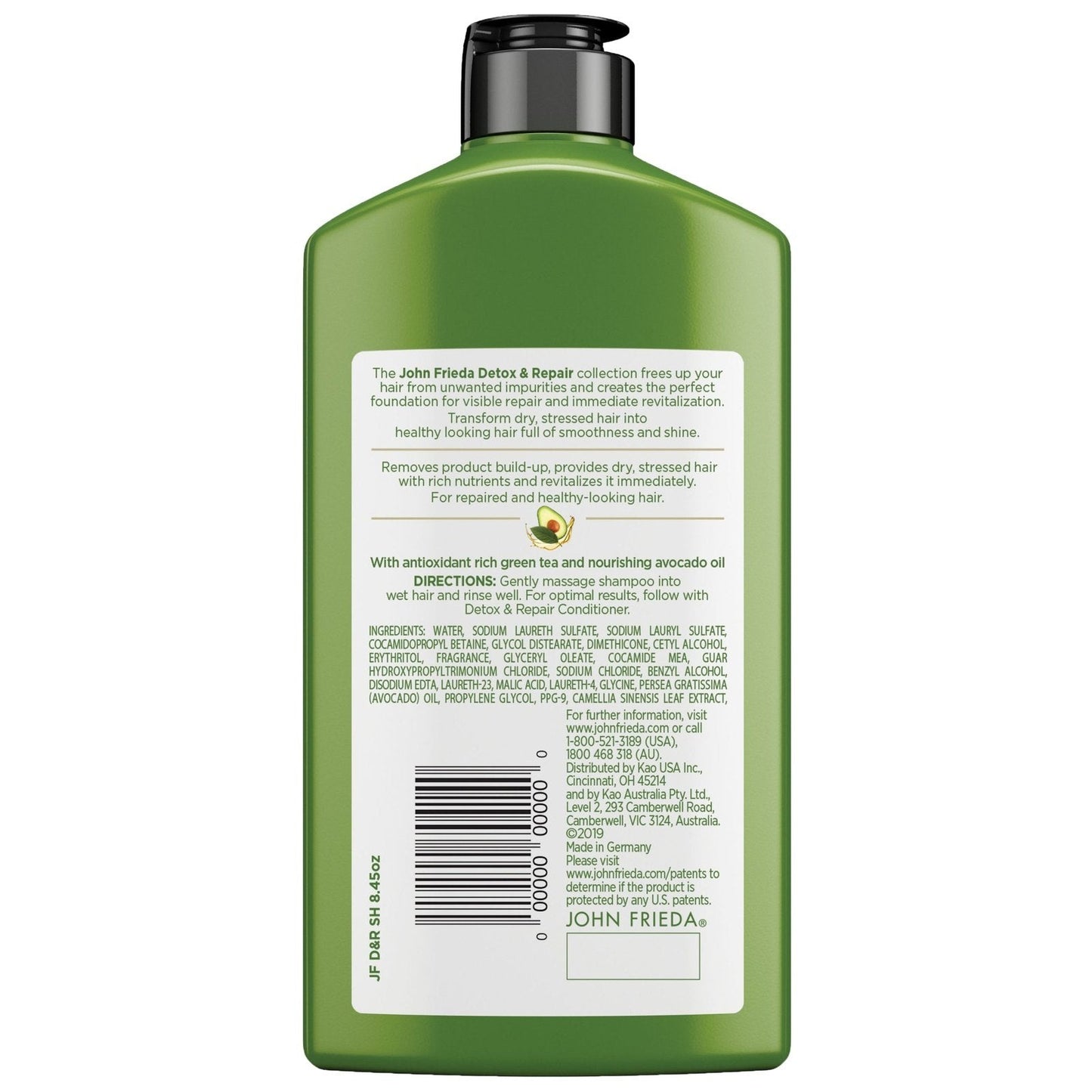 John Frieda Detox & Repair Shampoo 250mL - Cutprice Online
