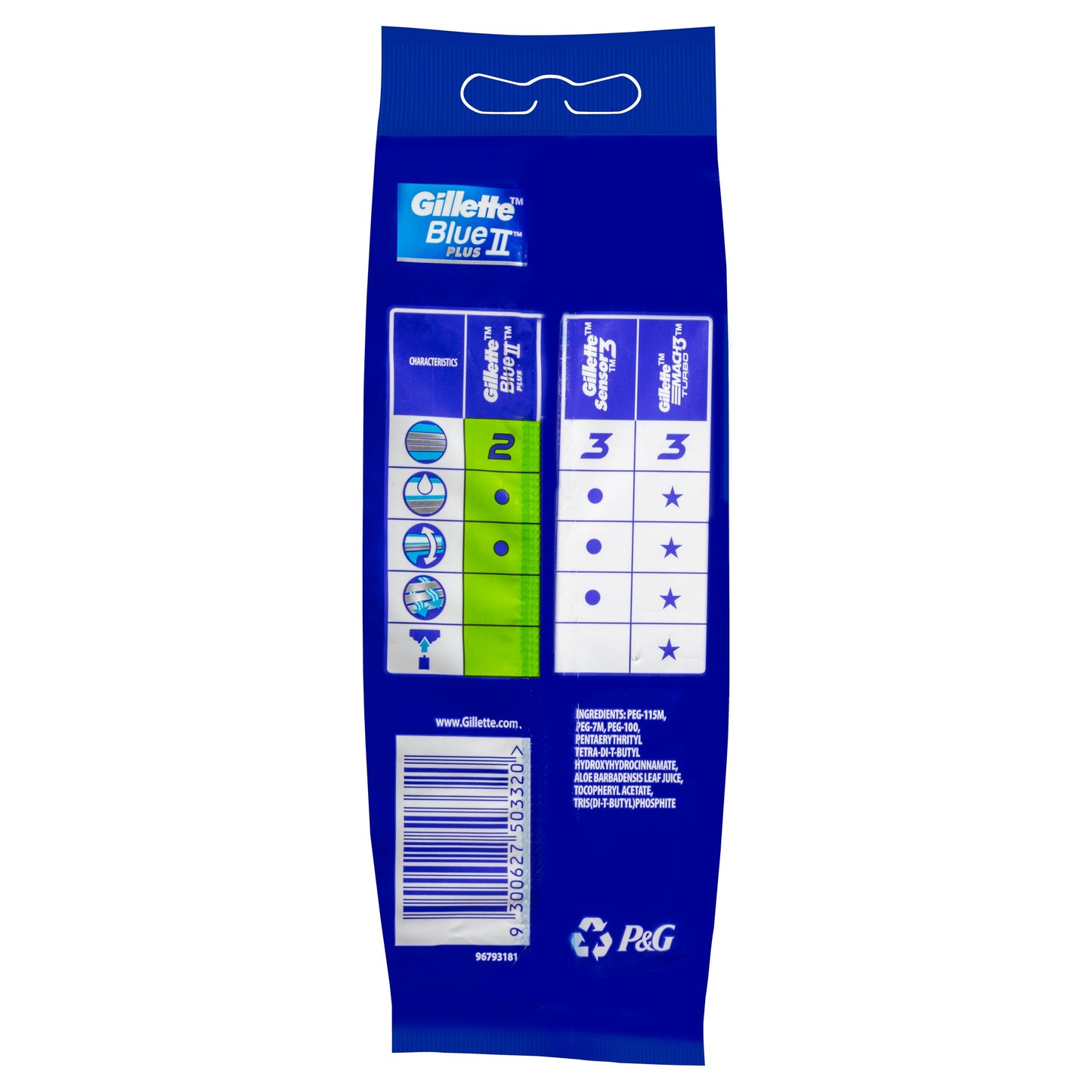 Gillette Blue Ii Ultragrip Pivot Disposable Shaving Razor 5 Pack - Cutprice Online