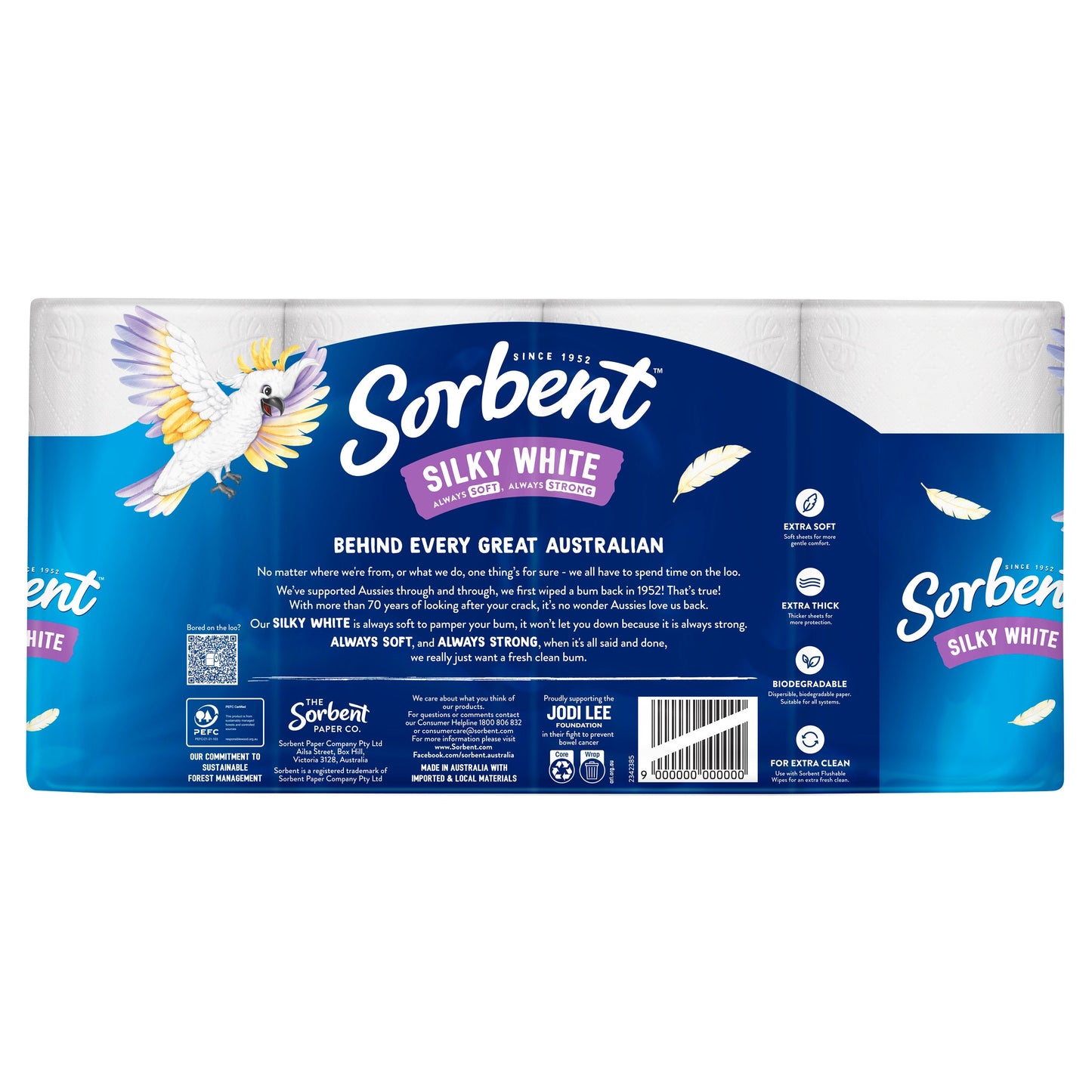 Sorbent Toilet Tissues Extra Thick 8 Pack - Cutprice Online