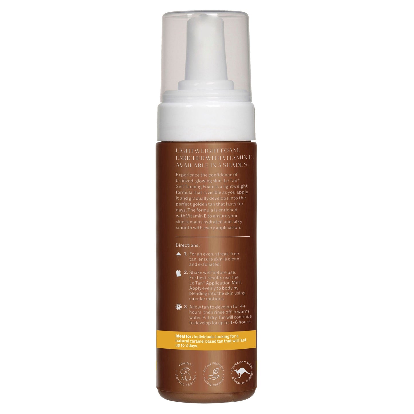 Letan Classic Tanning Foam Light/Medium 180ml