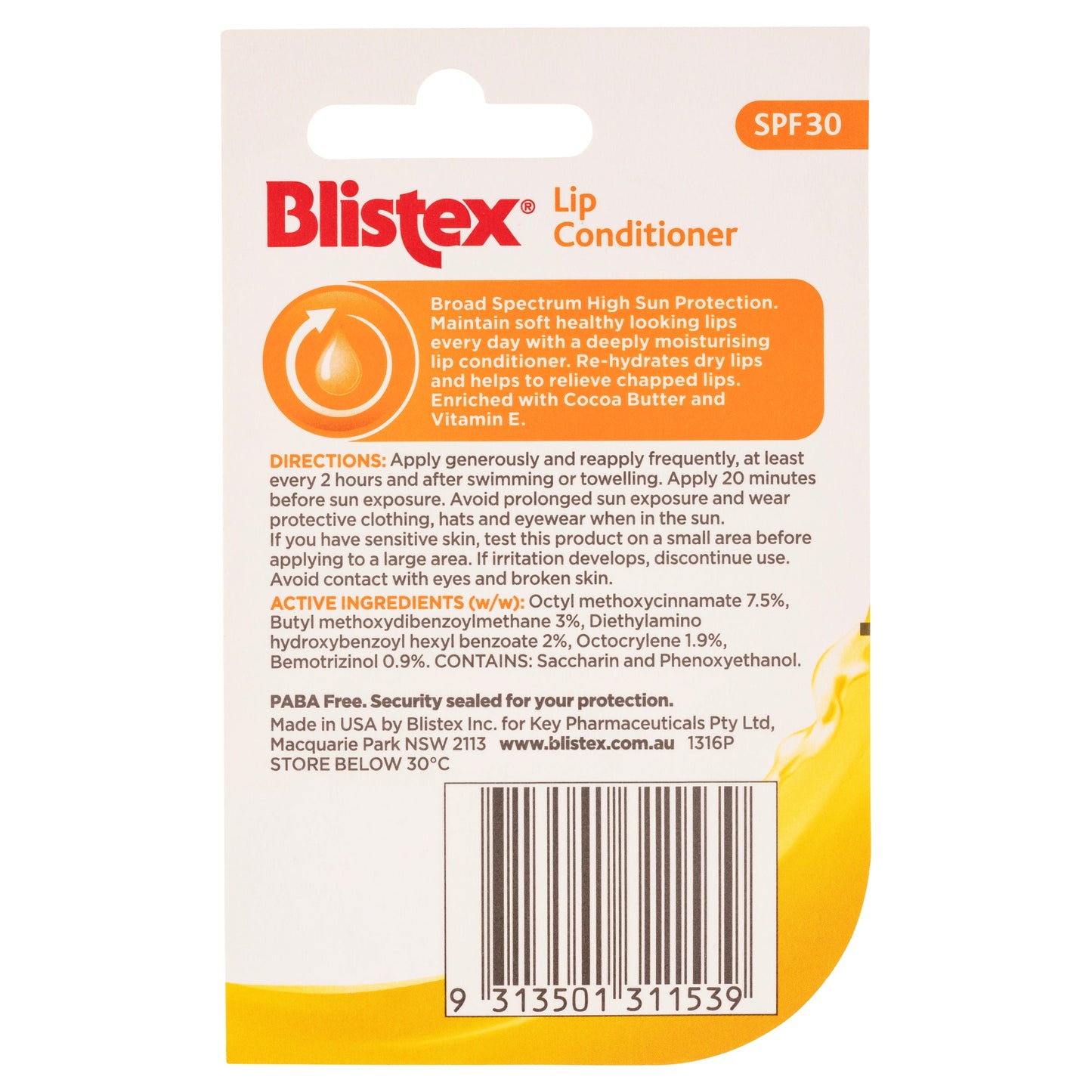 Blistex Lip Conditioner SPF30 7g - Cutprice Online