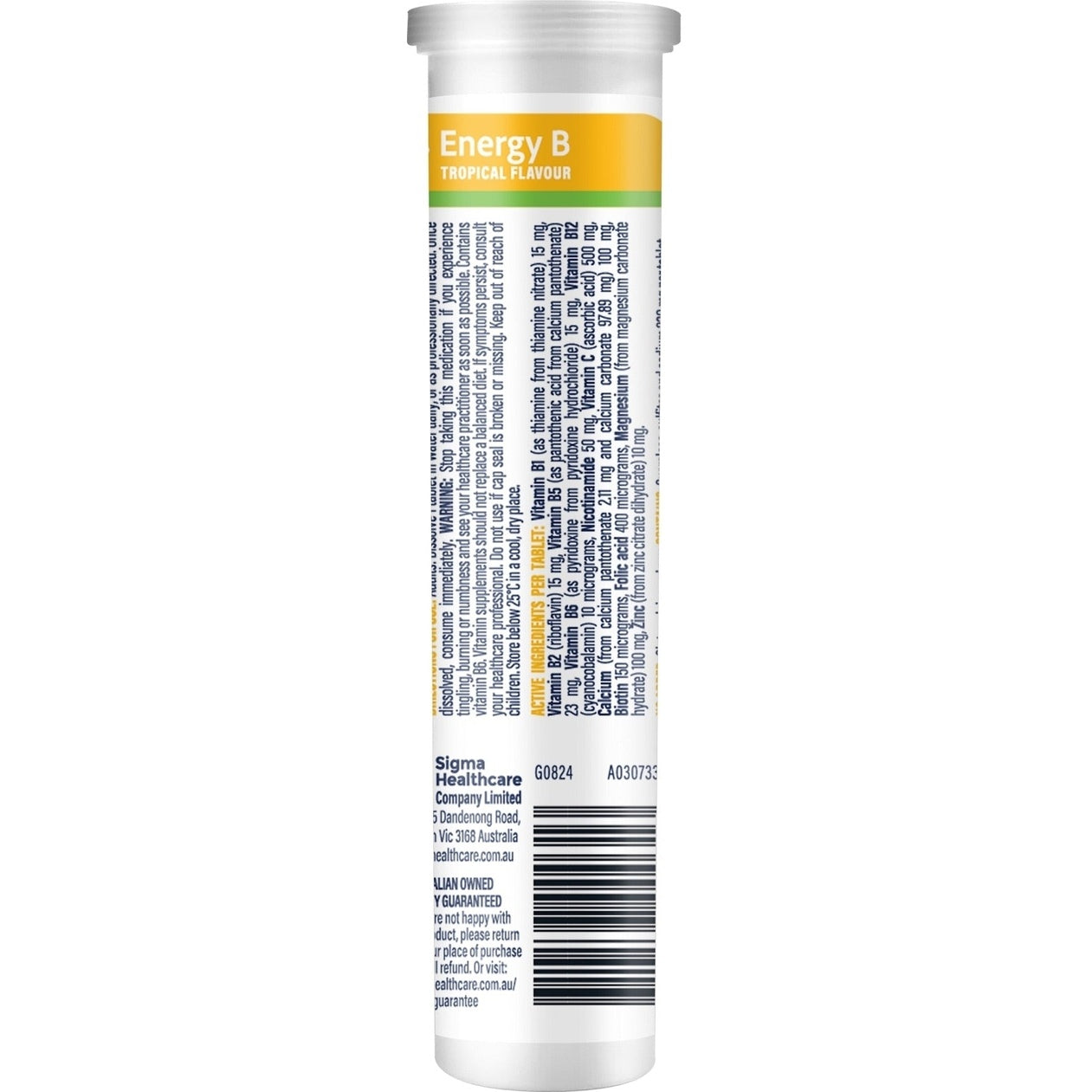 Guardian Energy B Effervscnt 15 Tabs