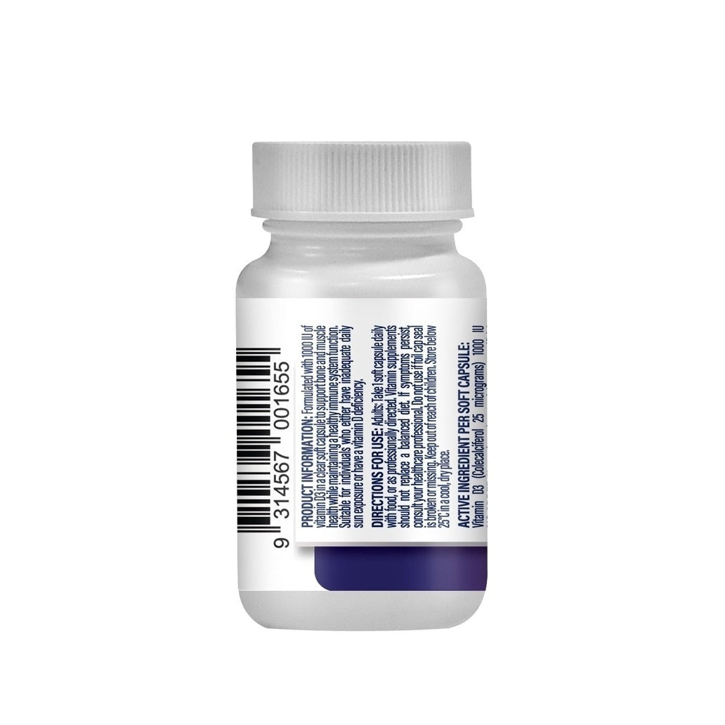 Guardian Vitamin D3 1000iu 60cap