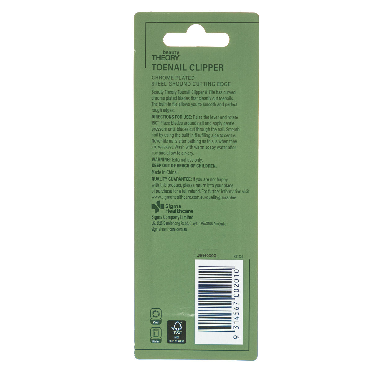 Beauty Theory Toenail Clipper and File