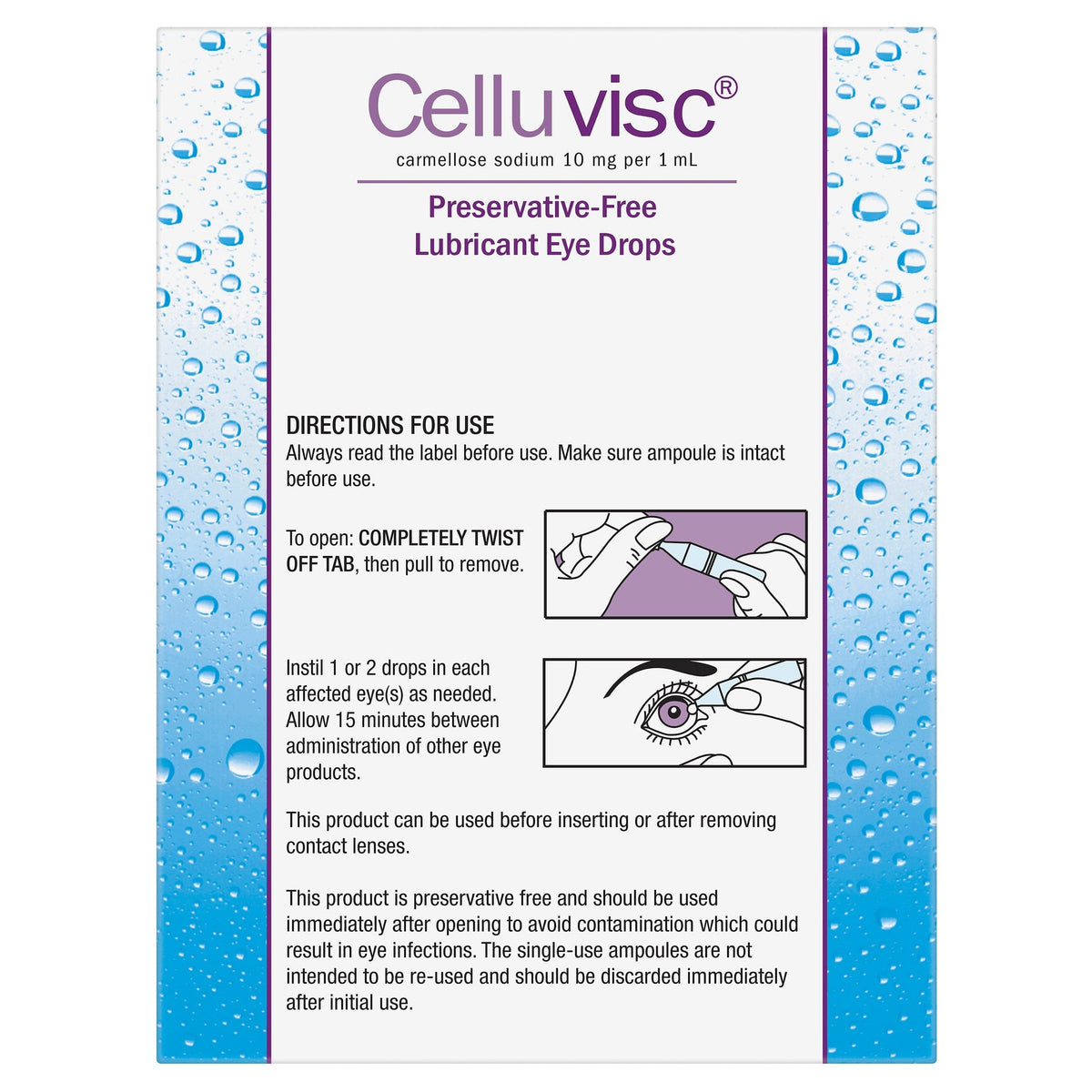 Celluvisc Eye Drops 30x0.4ml Vials