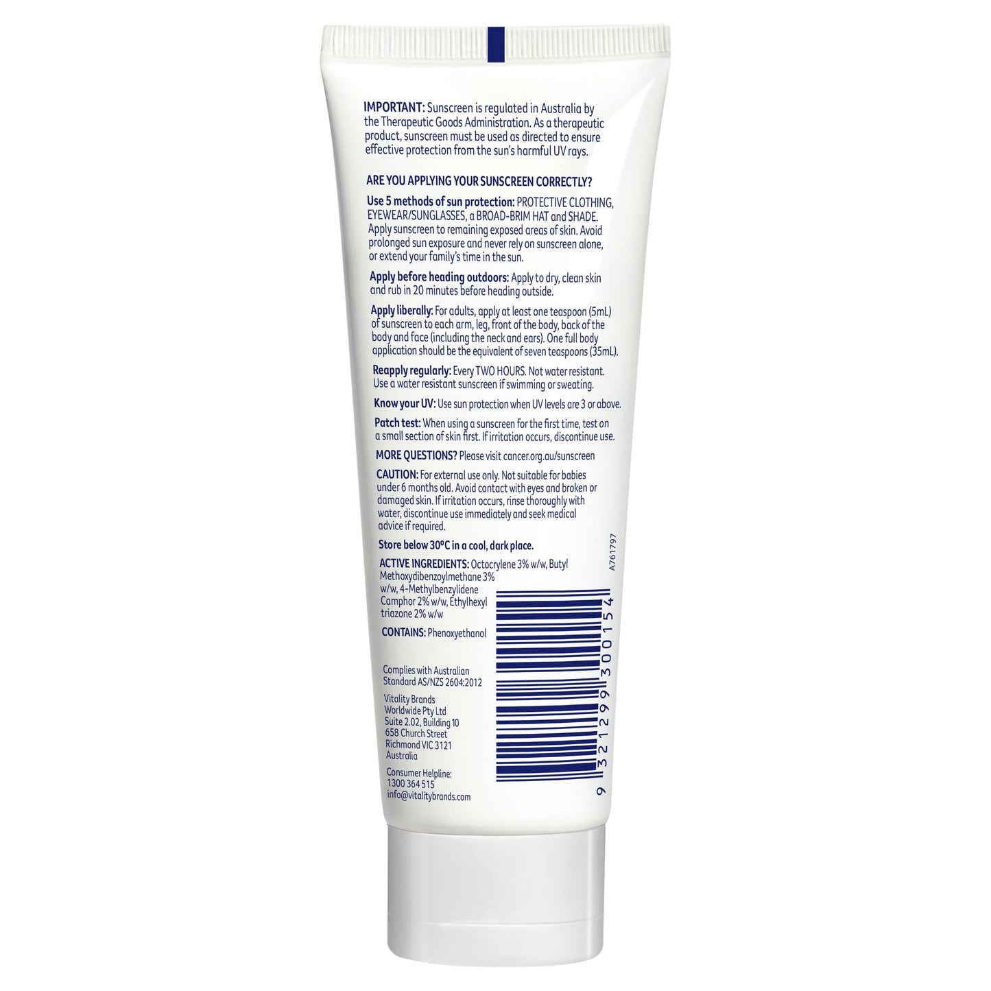 Cancer Council SPF 50+ Day Wear Face Matte Invisible 75ml Tube - Cutprice Online