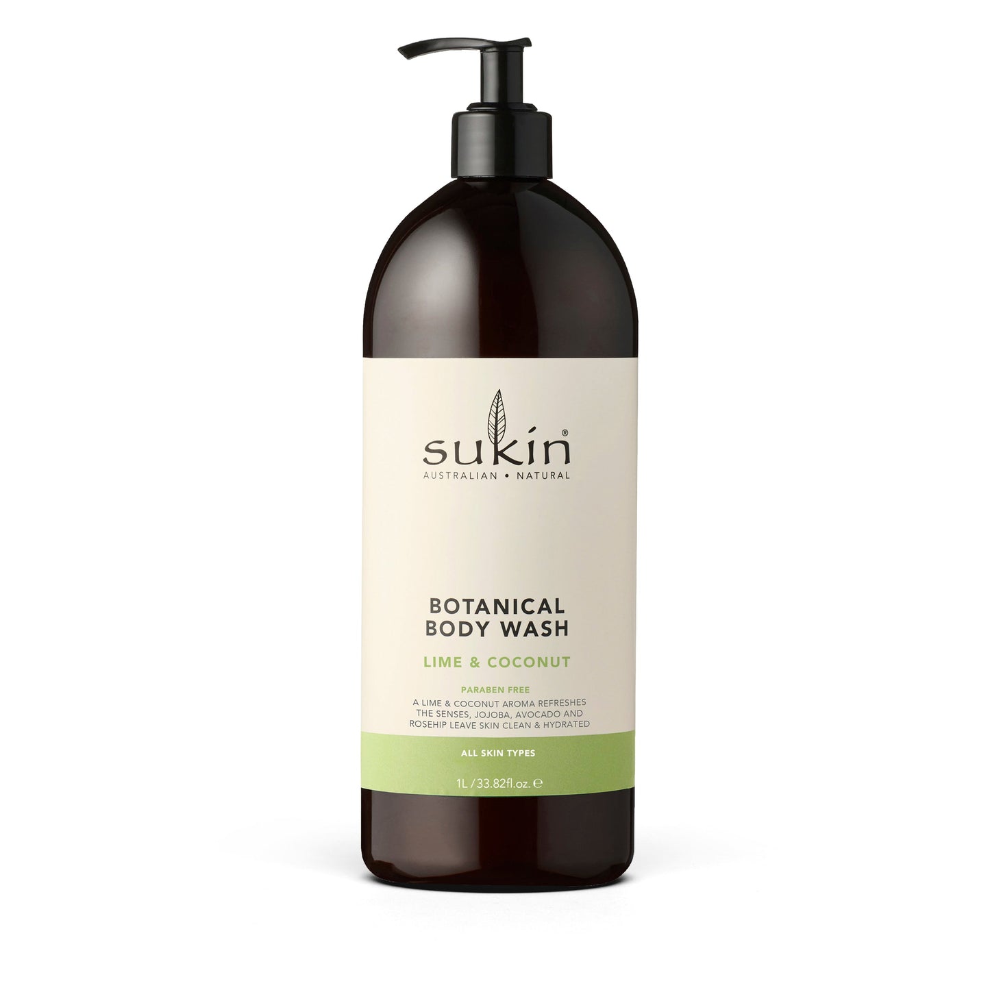 Sukin Botanical Body Wash Lime Coconut Pump 1l - Cutprice Online