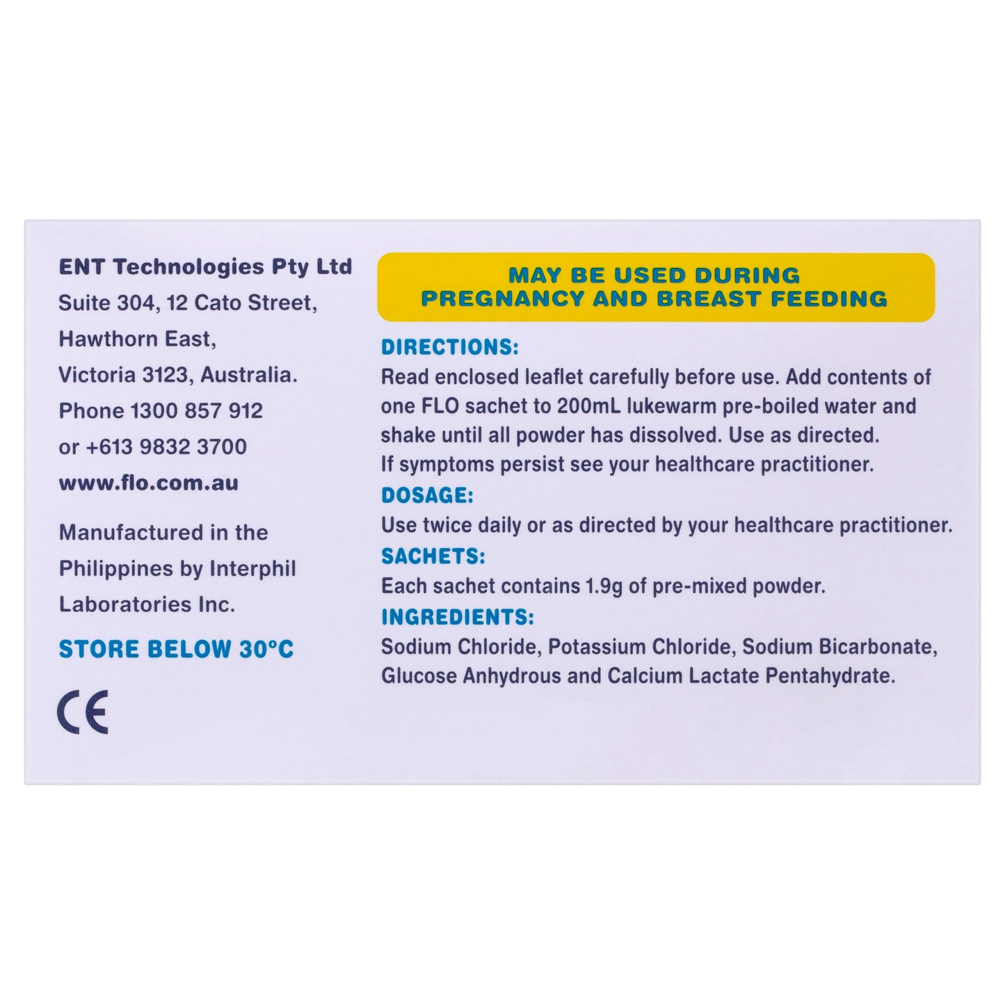 FLO Sinus Care Refill Sachets 100 - Cutprice Online