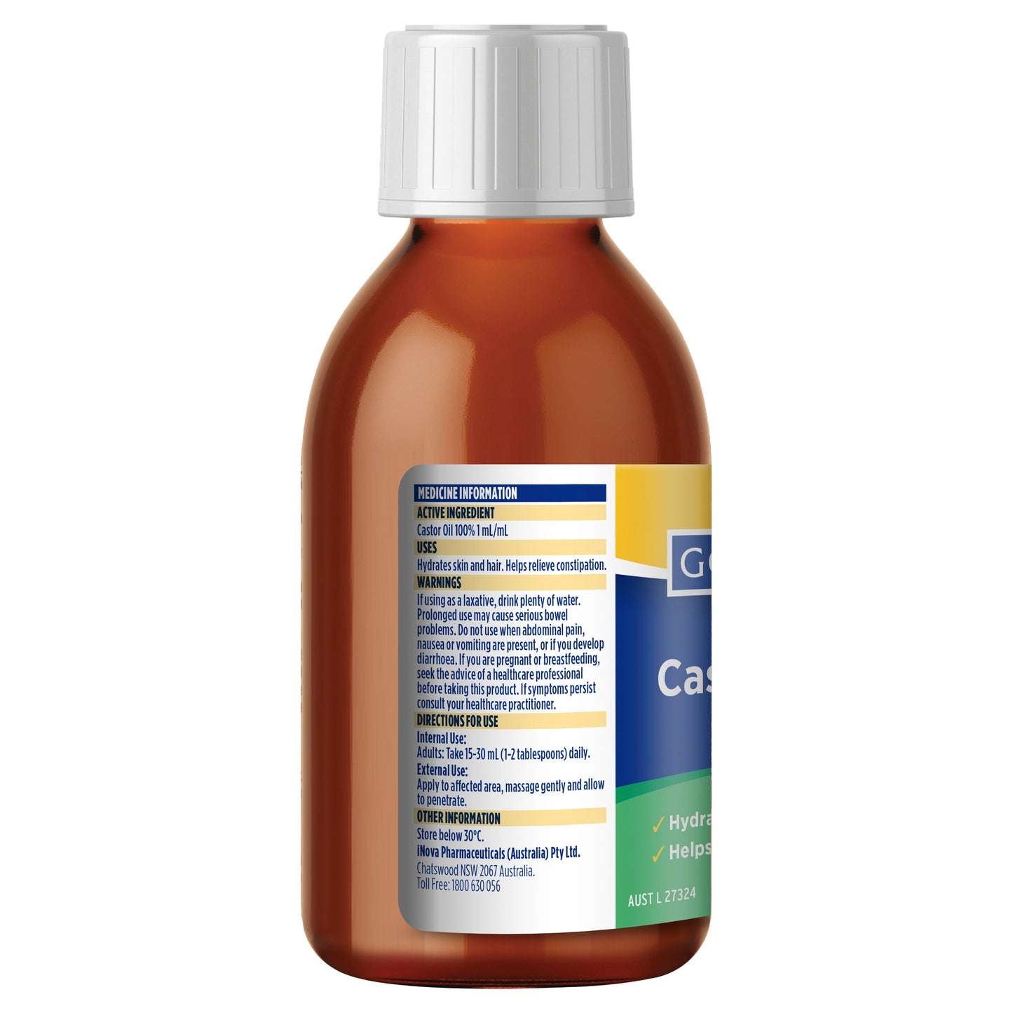 Gold Cross Castor Oil 200ml - Cutprice Online