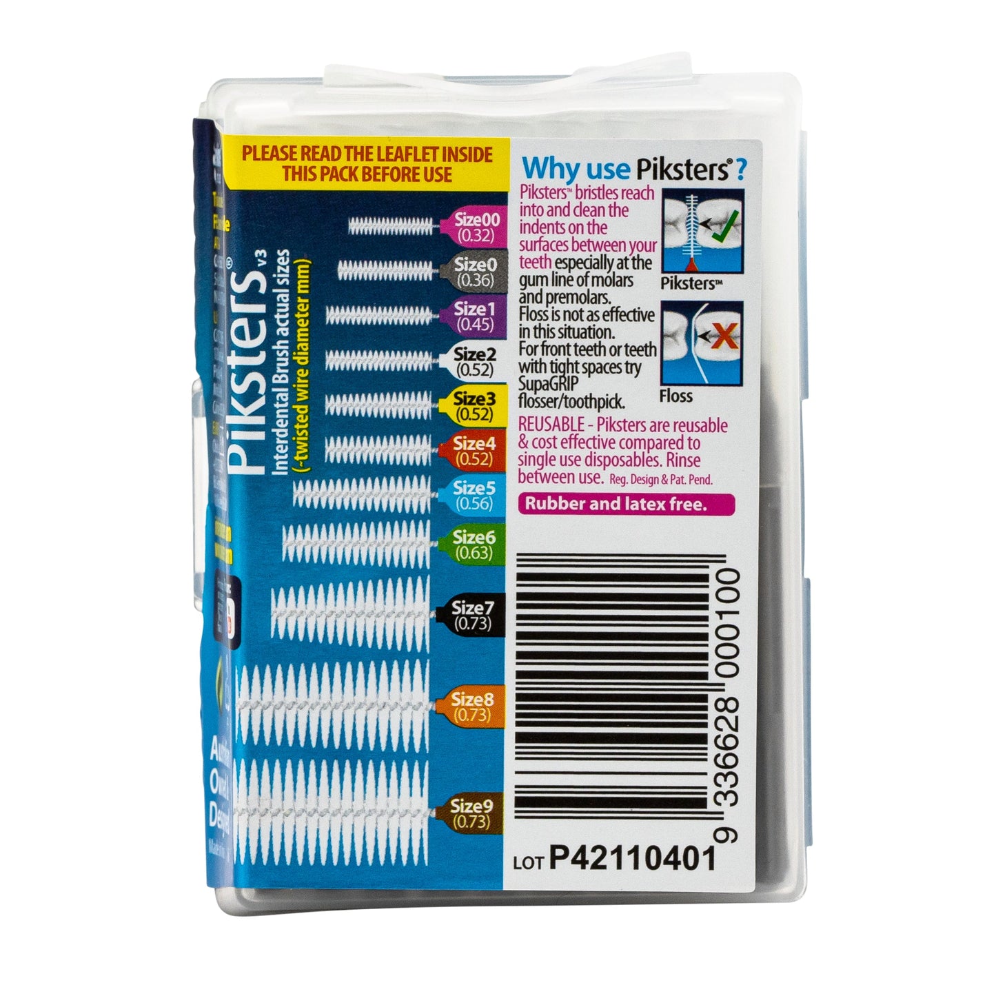 Piksters Interdental Brushes Size 0 - 40 Pack - Cutprice Online
