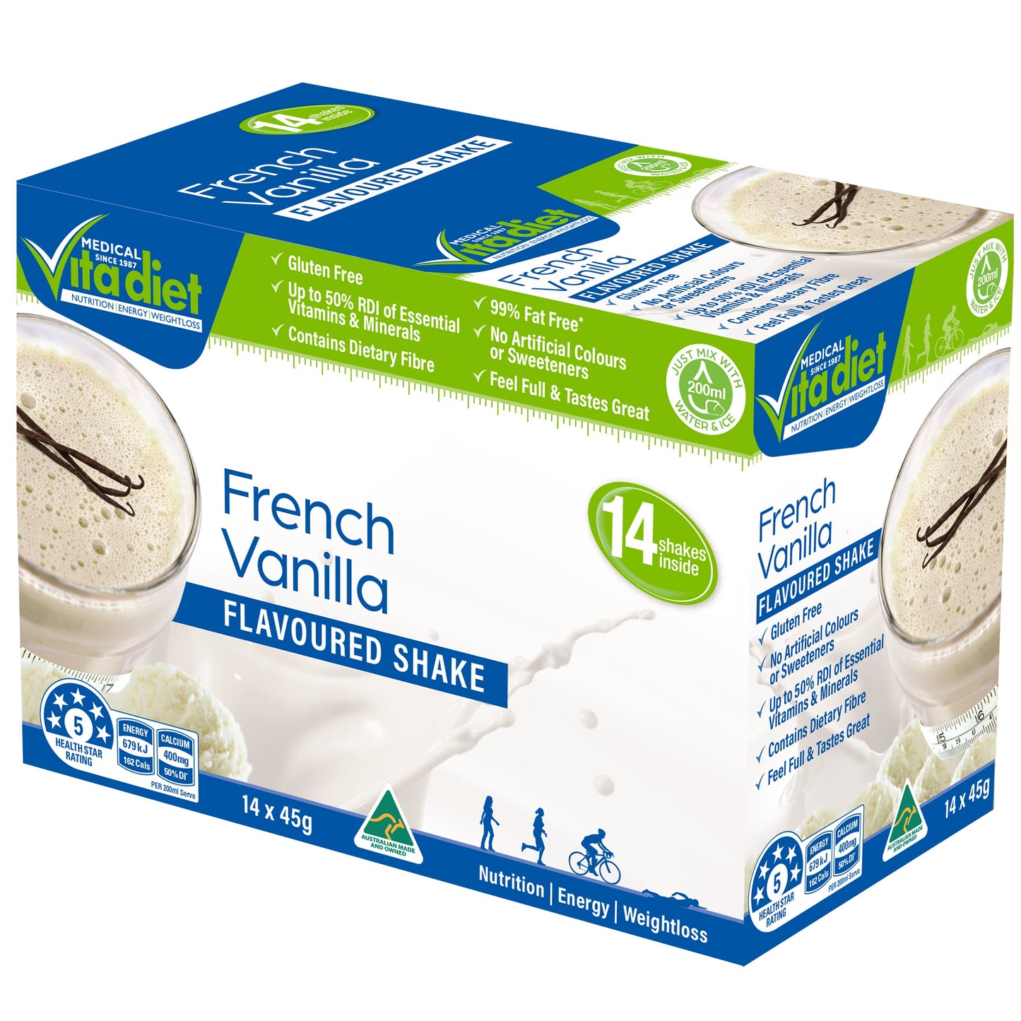 Vita Diet French Vanilla Smoothie Sachets 14 - Cutprice Online