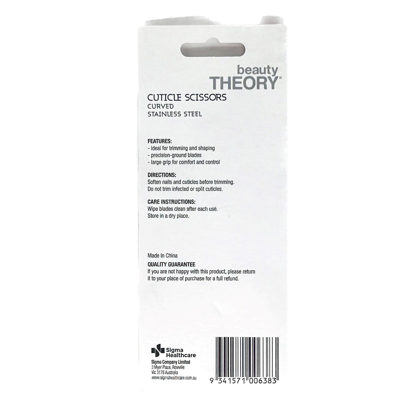 Beauty Theory Cuticle Scissors Curved Nail Care - Cutprice Online