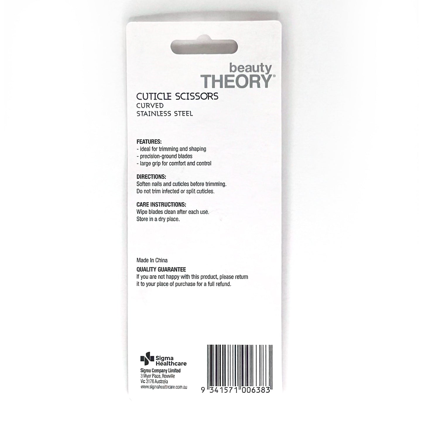 Beauty Theory Nail Scissors Curved Nail Care - Cutprice Online