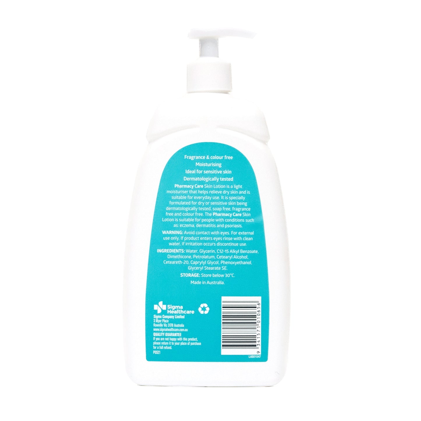Pharmacy Care Sensitive Skin Lotion 1l