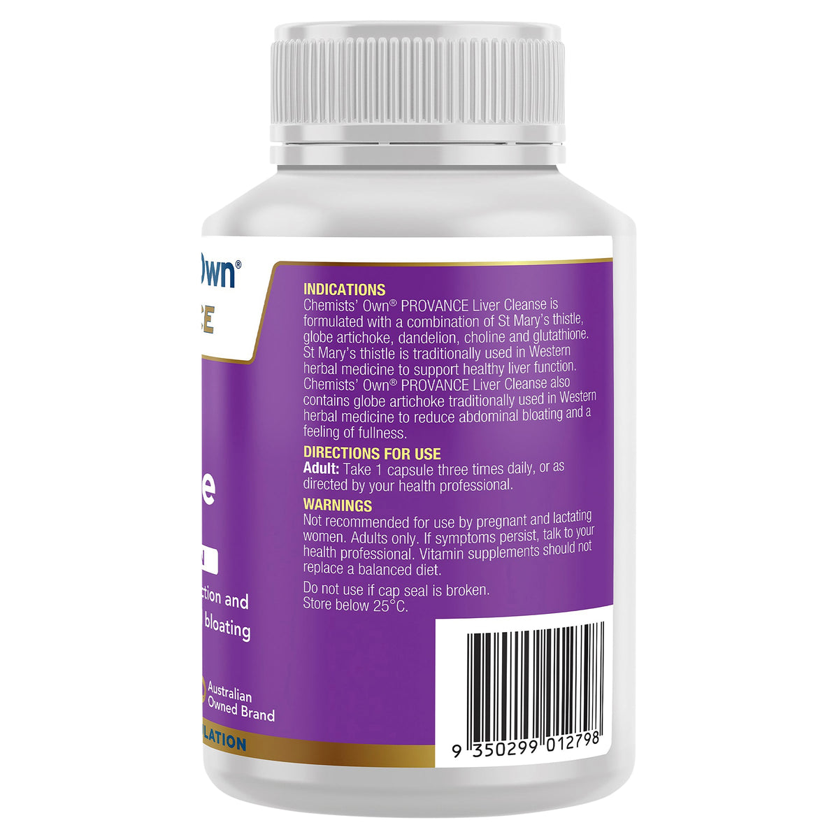 Chemists' Own Provance Liver Cleanse 60 Capsules