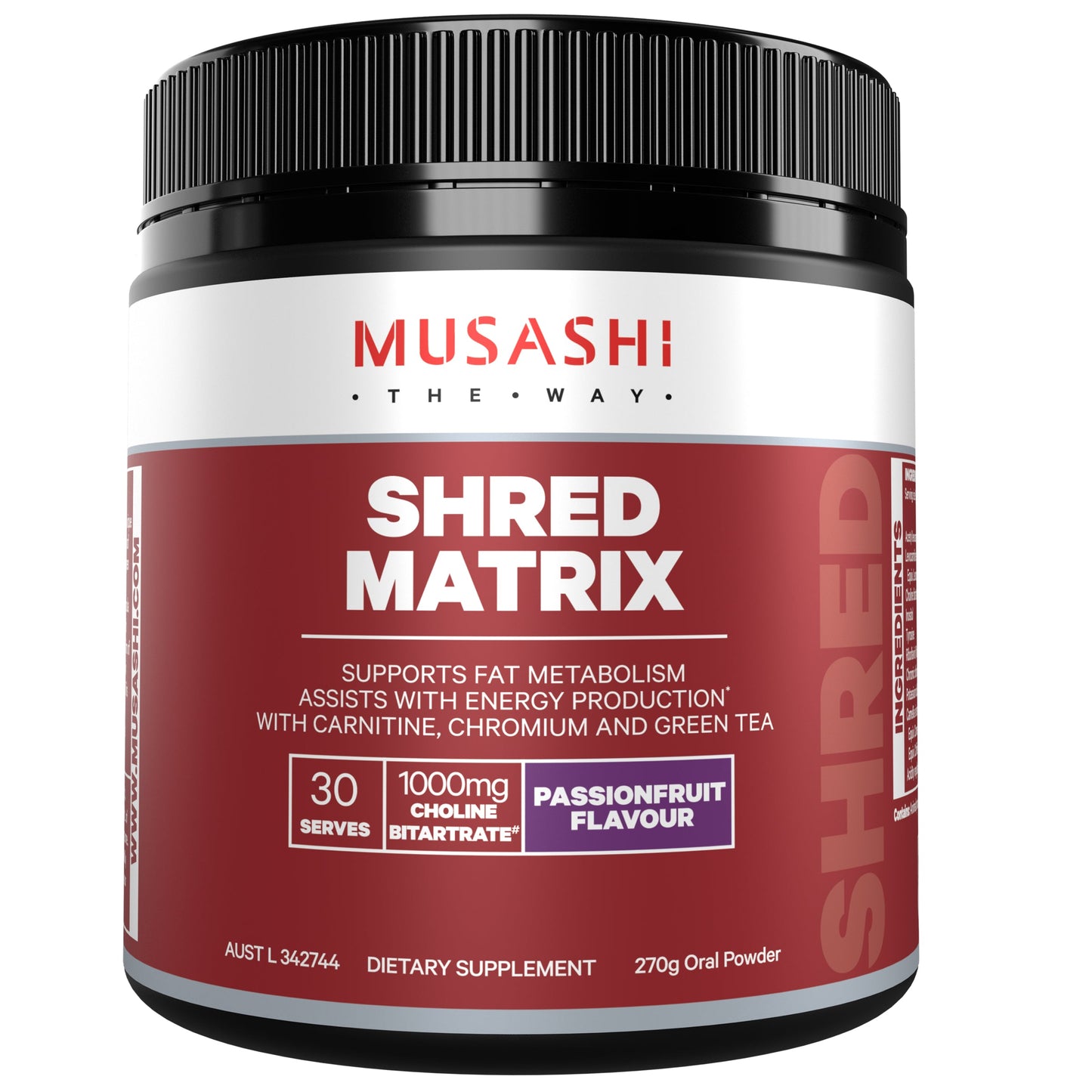 Musashi Shred Matrix Passionfruit 270g - Cutprice Online
