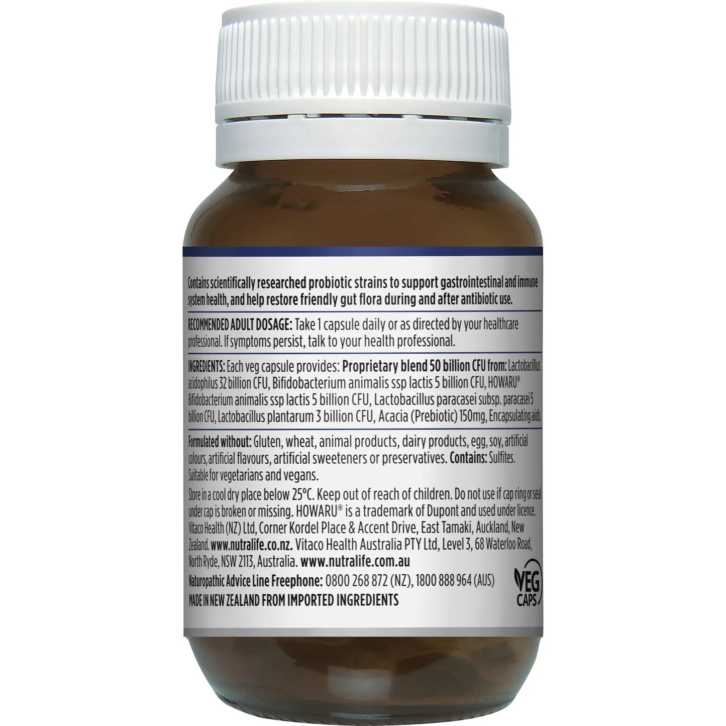 NutraLife Probiotica High Potency 30 Capsules NUTRALIFE