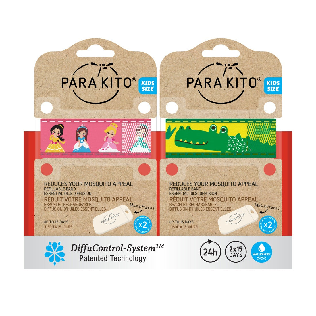 Para'kito Mosquito Repellent Kids Coloured Wrist Band