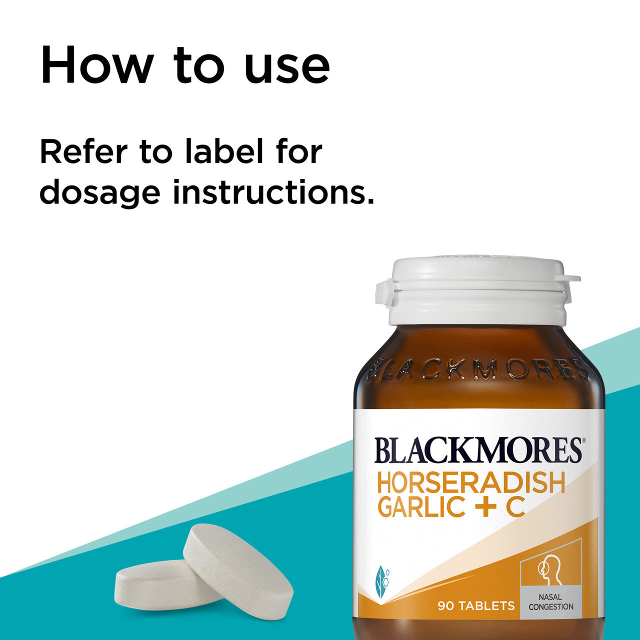 Blackmores Horseradish Garlic + C 50 Tablets - Cutprice Online