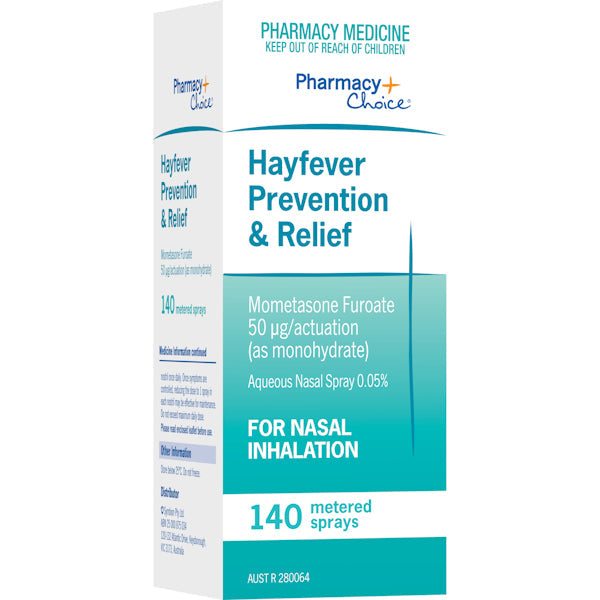 Pharmacy Choice OTC Hayfever Prevention & Relief Metered Sprays 140