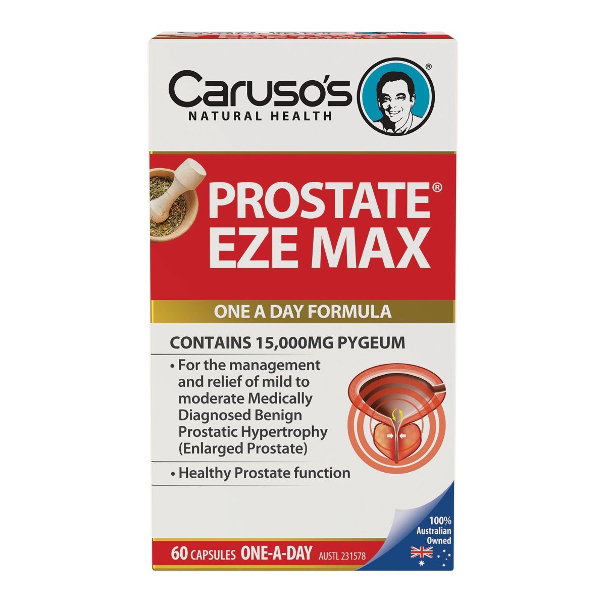 Caruso's Natural Health Prostate Eze Max 60 Capsules - Cutprice Online