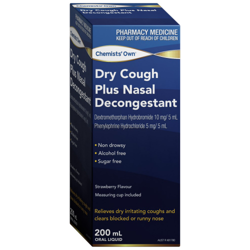 Chemist Own Dry Cough Plus Nasal Decongestant 200ml