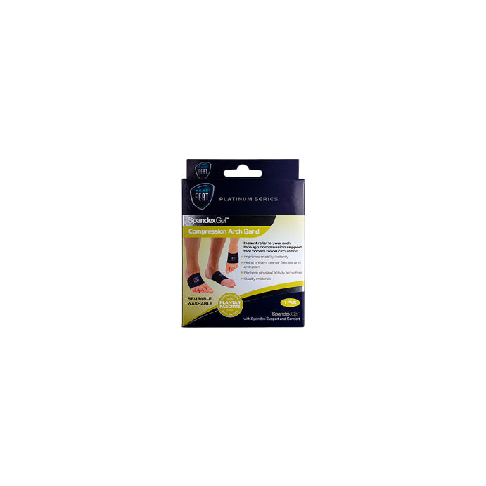 Neat Feat Spandex Gel Compression Arch Band Large 1 Pair