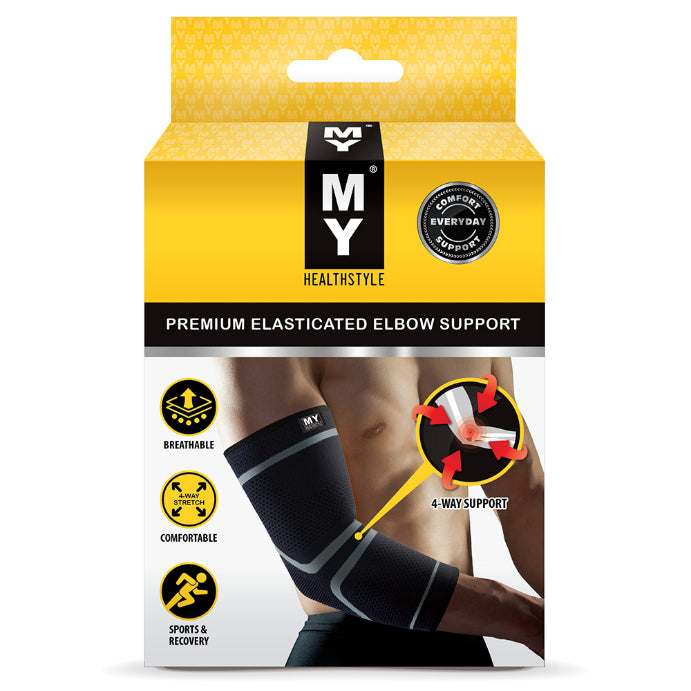 My Premium Elasticated Elbow Support Large 1 Each