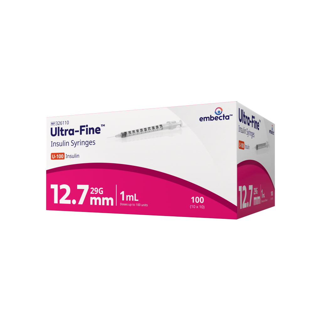 BD Syringes 1ml 29g X 12.7mm 100 Pack Embecta