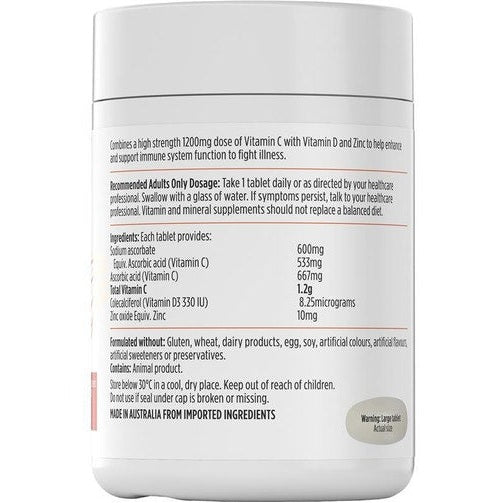 Nutra-Life Vit C+D+Zinc Chew 120 Tablets