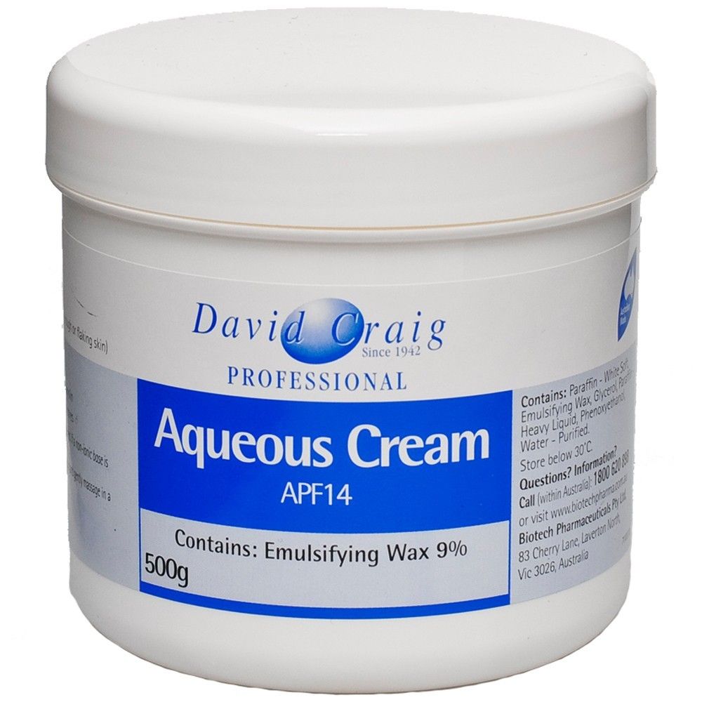 David Craig Aqueous Cream APF14 500g - Cutprice Online