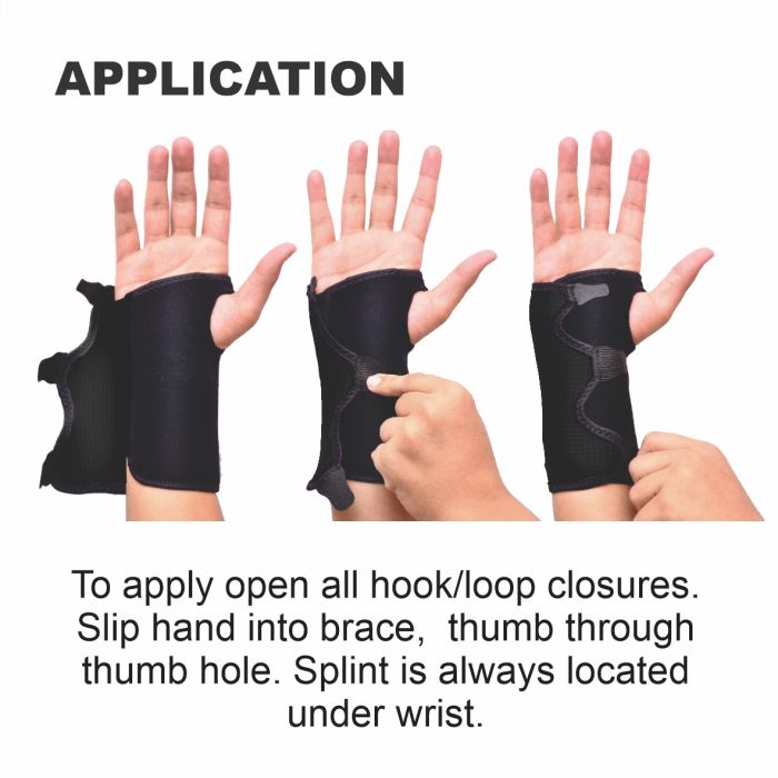 Bodyassist Comfort Carpal/tunnel Wrist Brace Black 1 Size - Cutprice Online