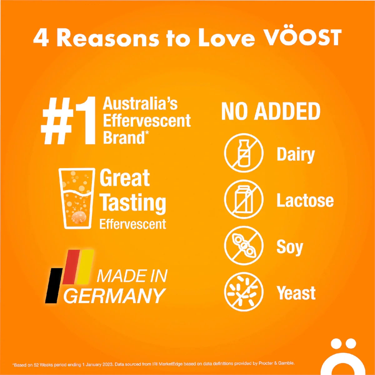 VOOST Hydrate Orange + Electrolyte Effervescent Tablets 40 pack