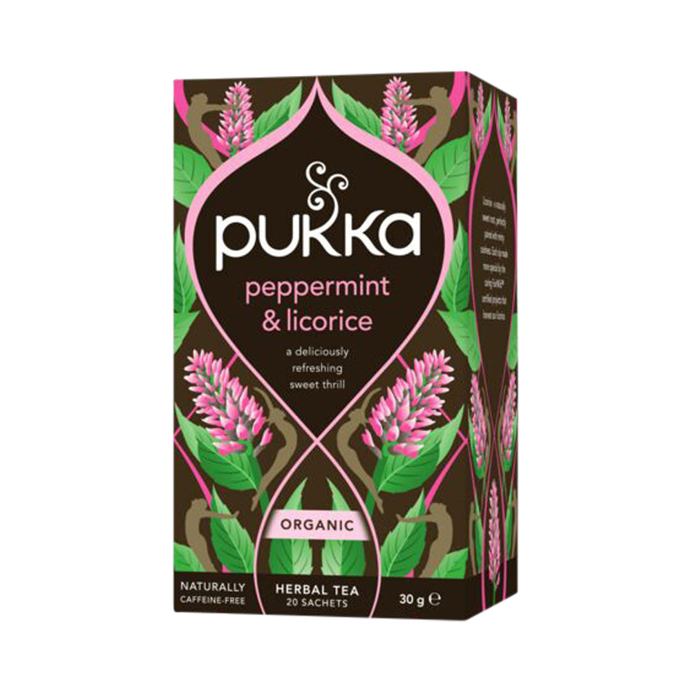 Pukka Organic Peppermint & Licorice x 20 Tea Bags