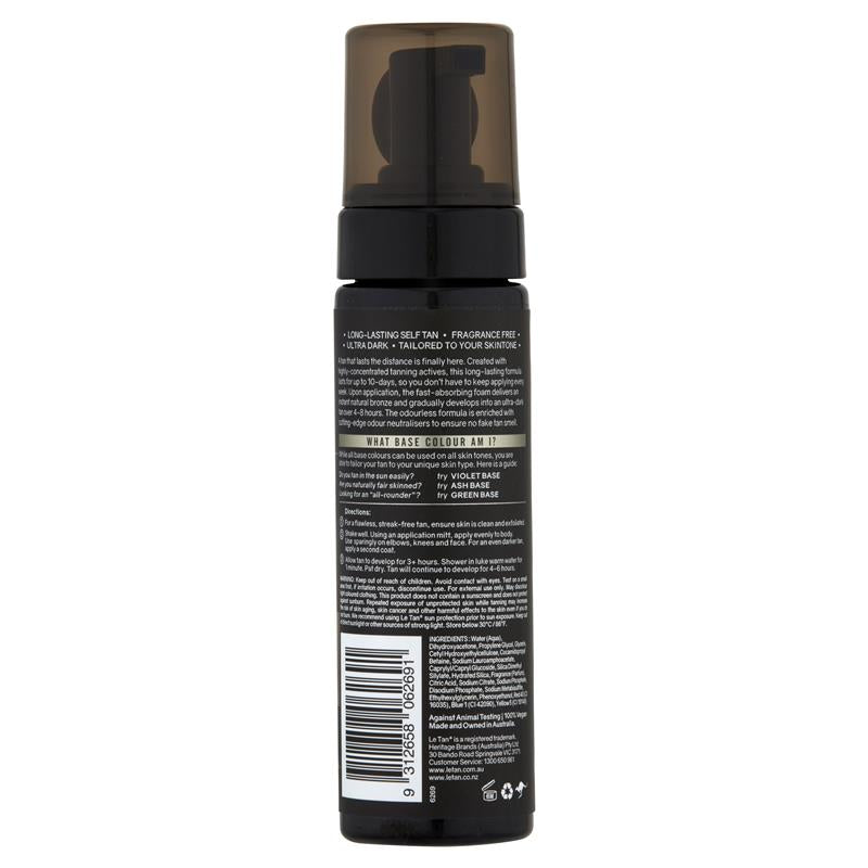 LE TAN UBER Stay Self Tanning Foam - Ash Base 200 mL - Cutprice Online