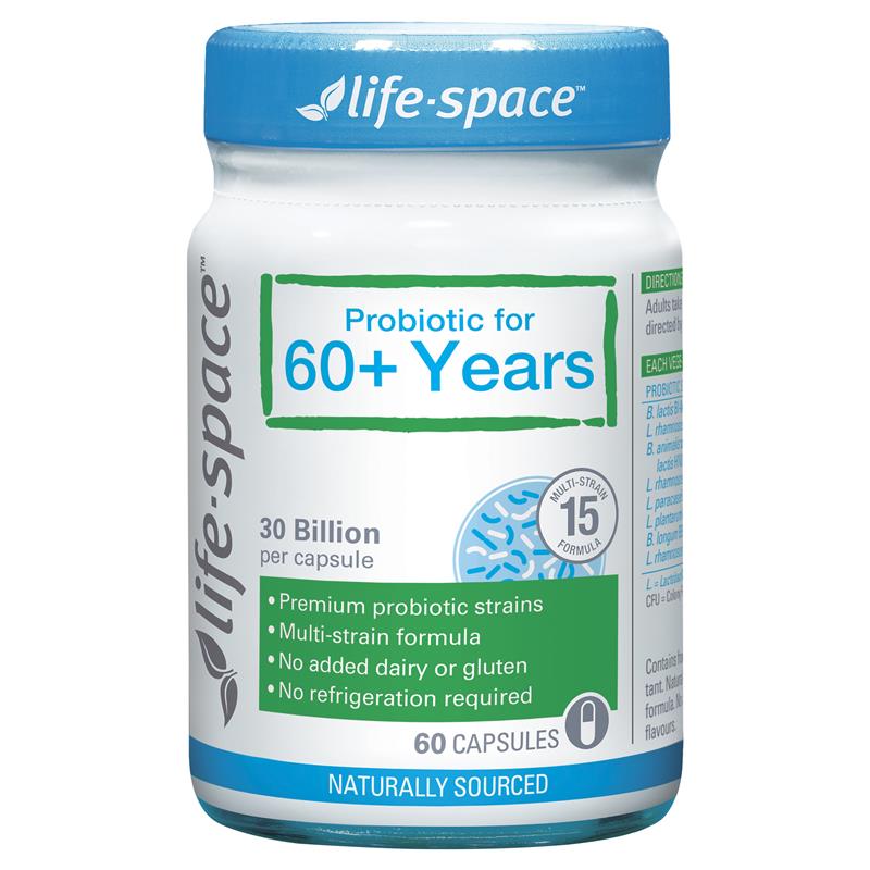 Life Space Probiotic For 60+ Years 60 Capsules - Cutprice Online