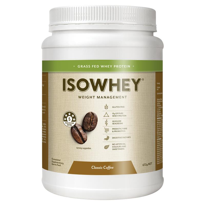 IsoWhey Weight Management Complete Classic Coffee 672g - Cutprice Online