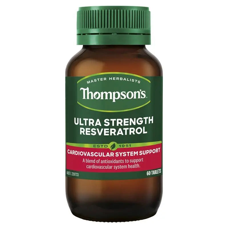 Thompson's Ultra Strength Resveratrol 60 Tablets THOMPSON'S