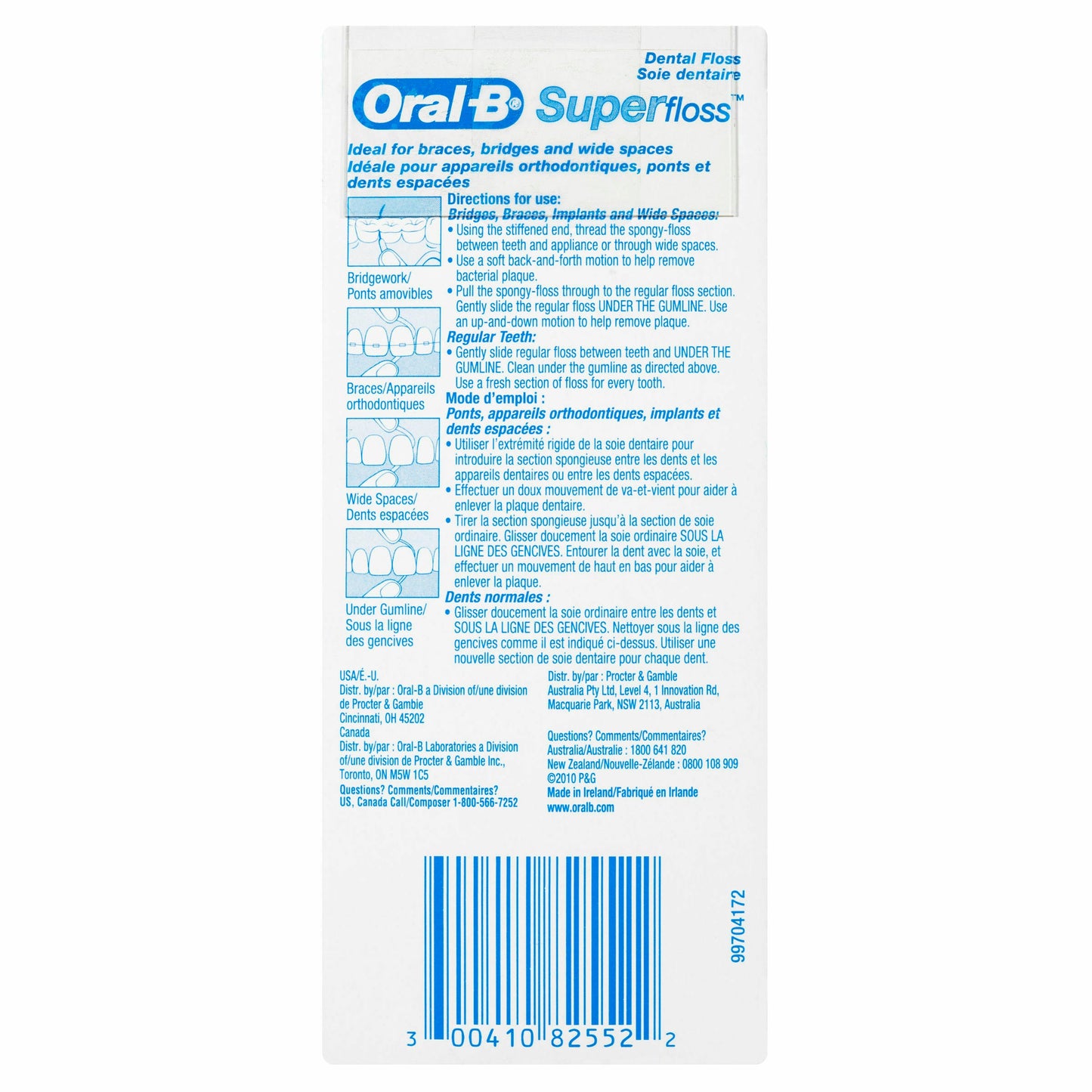 Oral B Superfloss Dental Floss Pre-Cut Strands 50 pack - Cutprice Online