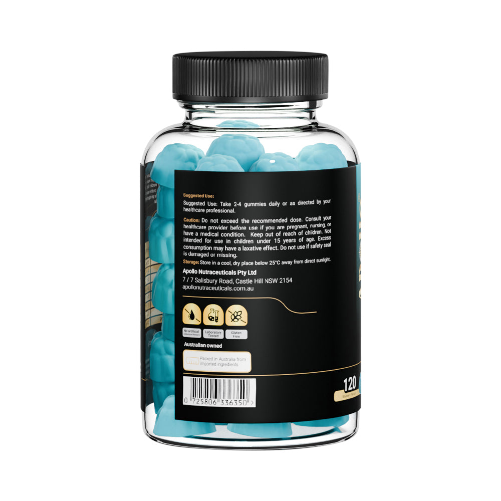 Apollo Creatine Monohydrate Gummies Blueberry 120pk