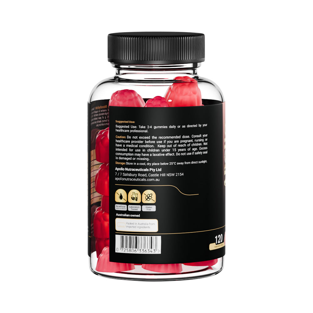 Apollo Creatine Monohydrate Gummies Watermelon 120pk