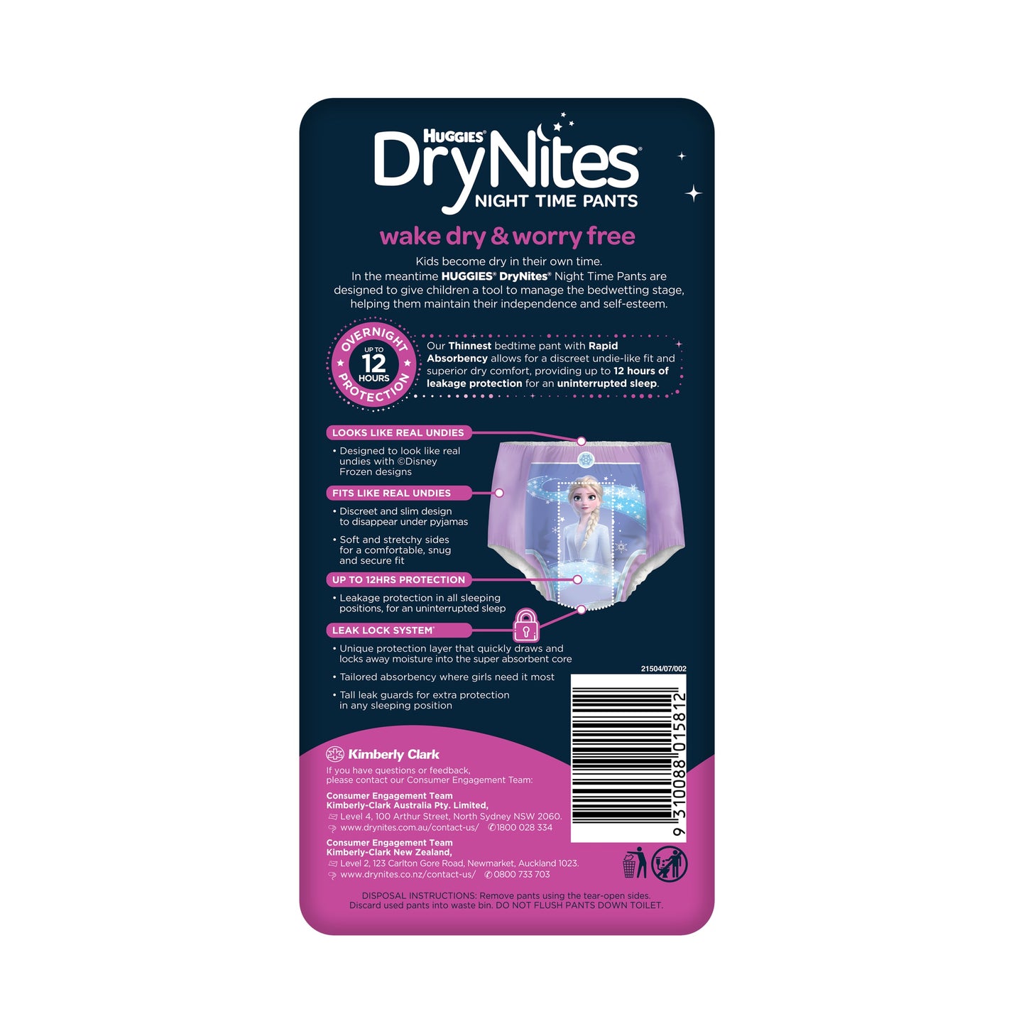 Huggies DryNites Girl 4+ Years 9 Pack - Cutprice Online