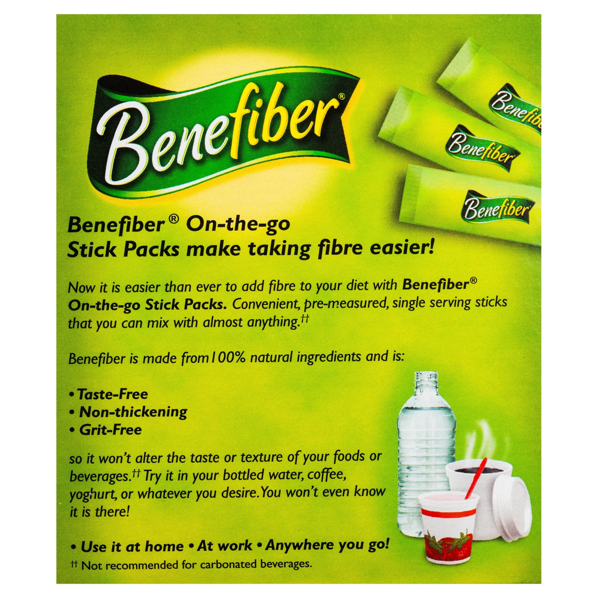 Benefiber Natural Fibre Supplement on-the-go Stick 28 Pack