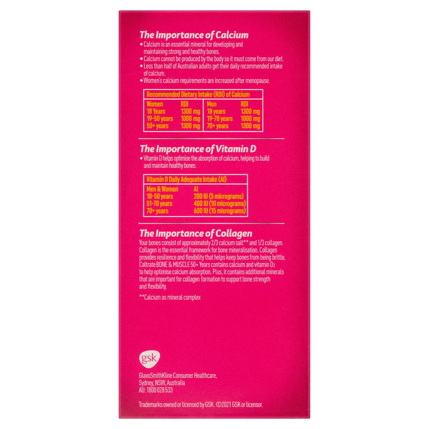 Caltrate Bone & Muscle 50+ 100 Tablets - Cutprice Online