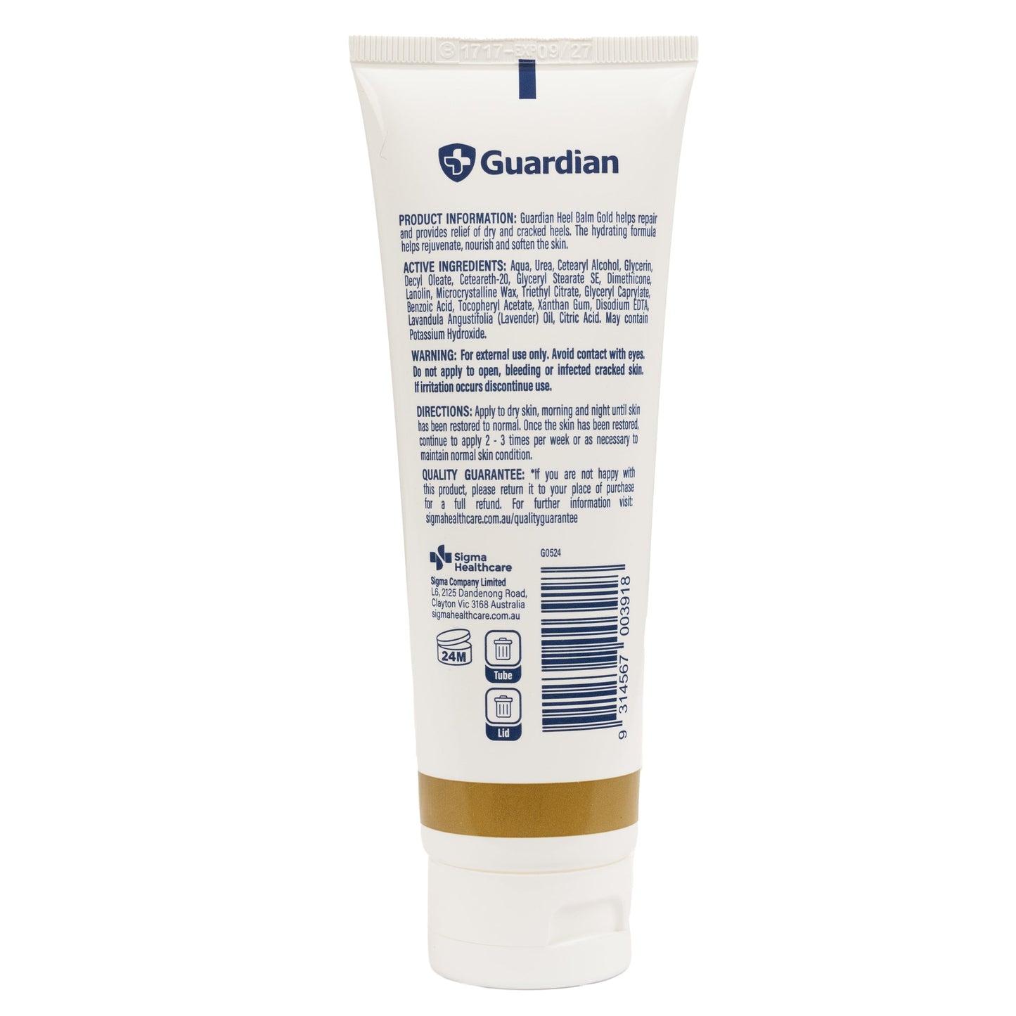 Guardian Heel Balm Gold 125g